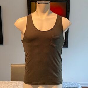 Z H&M Extra Small Regular Fit Coupe Standard Tank Top Chest Pocket